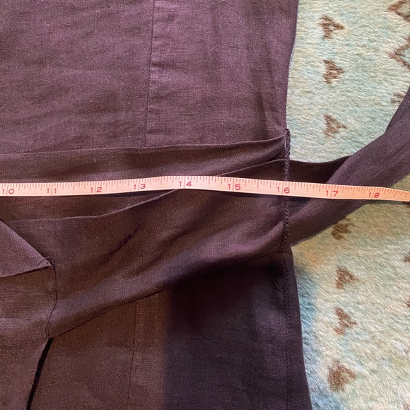 Isabel Marant Etoile black linen wrap dress size 34 / US 2 - Picture 7 of 16